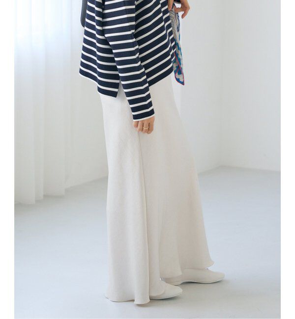 IENA「《追加11》ダブルサテンスカート」|スカート|