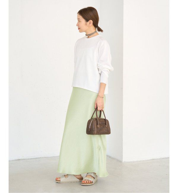 IENA「《追加11》ダブルサテンスカート」|スカート|
