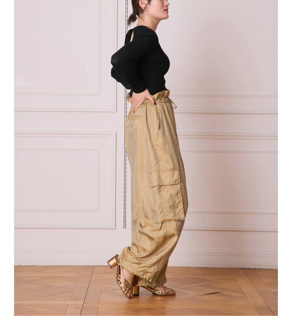 IENA LA BOUCLE「IENA LA BOUCLE ナイロンシルクライトタフタカーゴパンツ」|カーゴ|