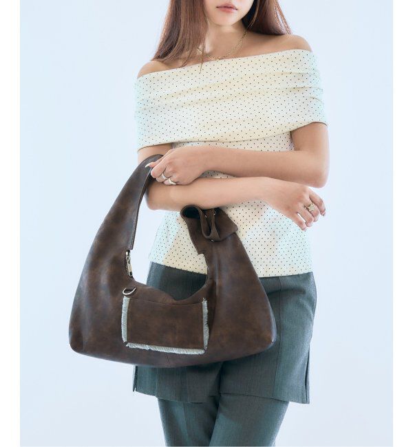 PULP「【Geek Office / ギークオフィス】HIETA / ヒエタ ティナ」|ハンドバッグ|ブラウン