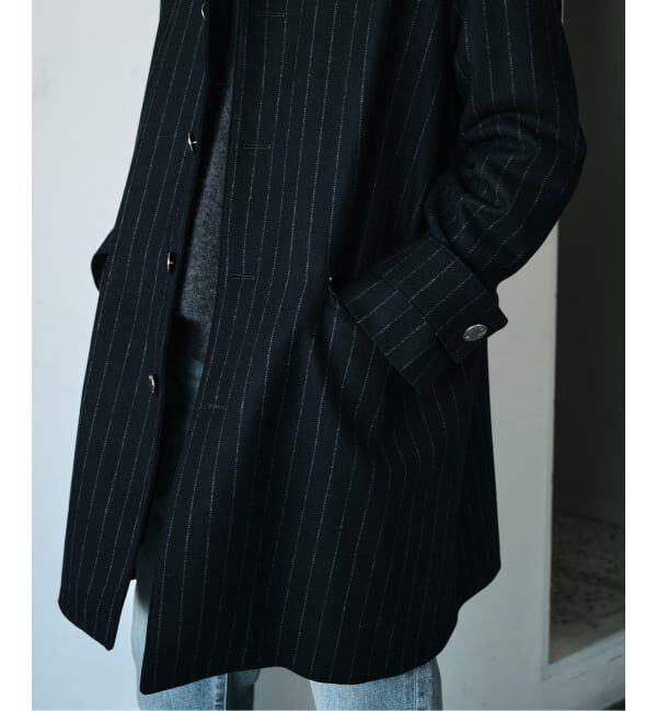 EDIFICE「MACKINTOSH(マッキントッシュ) 別注 HUMBIE/ハンビー SL &rdquo;ストライプ&rdquo;」|ステンカラーコート|