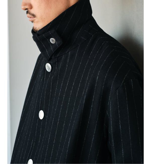 EDIFICE「MACKINTOSH(マッキントッシュ) 別注 HUMBIE/ハンビー SL &rdquo;ストライプ&rdquo;」|ステンカラーコート|