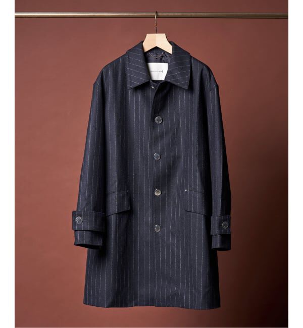 EDIFICE「MACKINTOSH(マッキントッシュ) 別注 HUMBIE/ハンビー SL &rdquo;ストライプ&rdquo;」|ステンカラーコート|