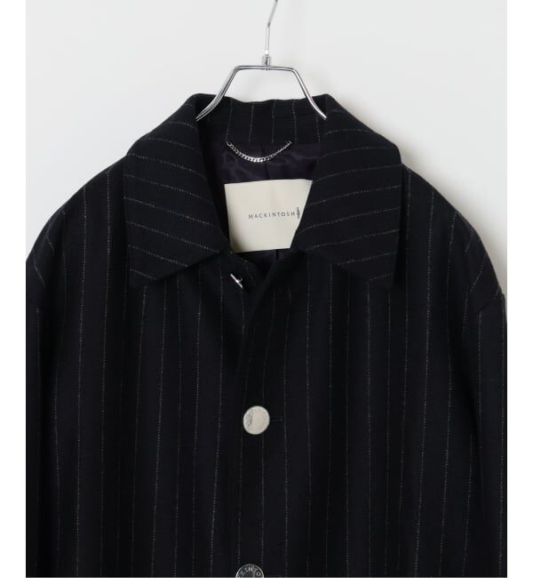 EDIFICE「MACKINTOSH(マッキントッシュ) 別注 HUMBIE/ハンビー SL &rdquo;ストライプ&rdquo;」|ステンカラーコート|