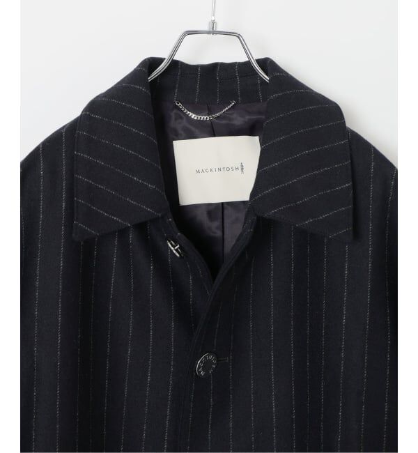 EDIFICE「MACKINTOSH(マッキントッシュ) 別注 HUMBIE/ハンビー SL &rdquo;ストライプ&rdquo;」|ステンカラーコート|
