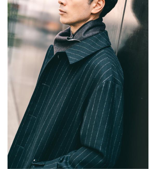 EDIFICE「MACKINTOSH(マッキントッシュ) 別注 HUMBIE/ハンビー SL &rdquo;ストライプ&rdquo;」|ステンカラーコート|
