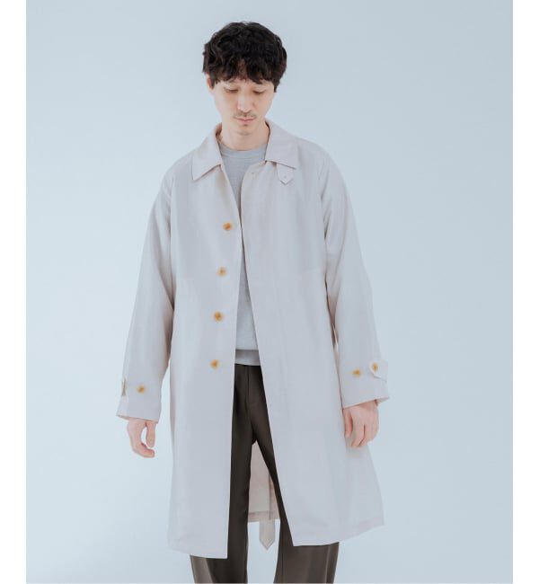 EDIFICE「ライトウェイト タフタ コート」|ステンカラーコート|