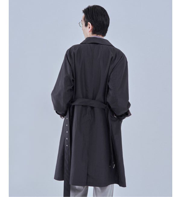 EDIFICE「ライトウェイト タフタ コート」|ステンカラーコート|