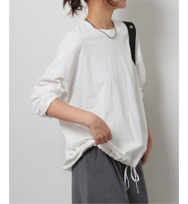 JOURNAL STANDARD relume「《追加》ギャザーヘムロングスリーブ」|Tシャツ・カットソー|