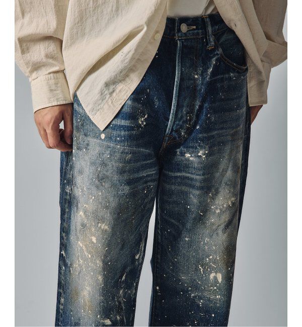 J.S.Homestead「J.S.Homestead / エイジングデニム ワイド5ポケ ペイント」|デニム|