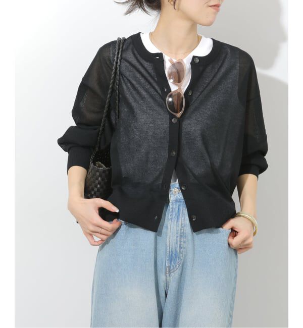 JOURNAL STANDARD relume「《追加》ウォッシャブルクロップドカーディガン」|カーディガン|ブラック