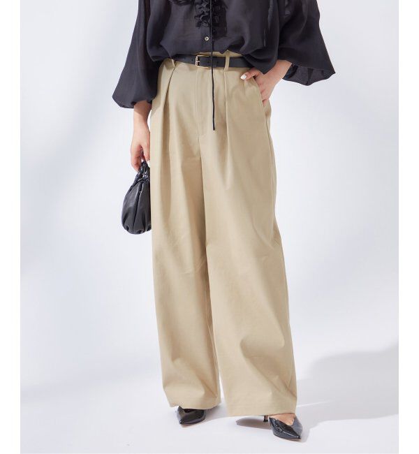 journal standard L'essage「《追加2》CP タックチノパンツ」|チノ|