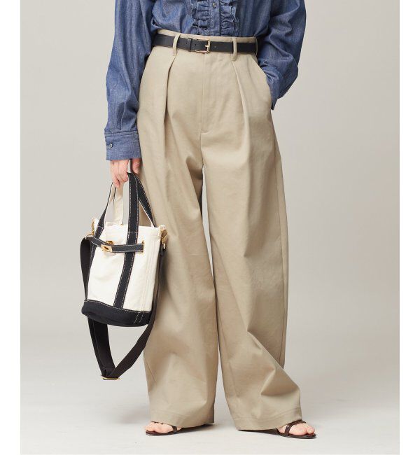 journal standard L'essage「《追加2》CP タックチノパンツ」|チノ|