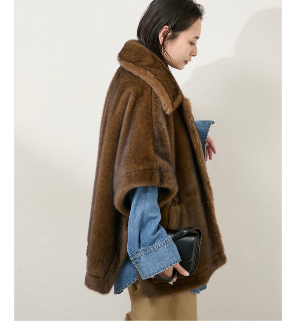 JOURNAL STANDARD「Mink Like Fur Poncho」|ポンチョ・ケープ|
