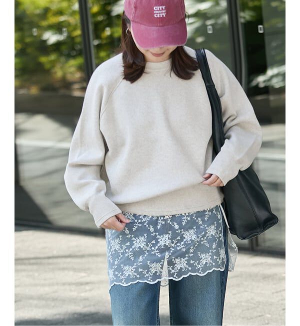 JOURNAL STANDARD「【洗える】スウェットライクニットプルオーバー」|ニット・セーター|グレーA