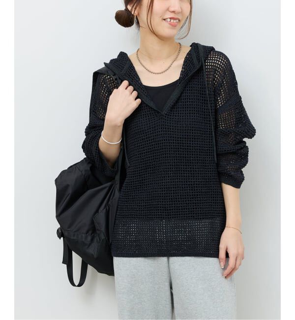 JOURNAL STANDARD relume「ミックスメッシュフーディー」|ニット・セーター|