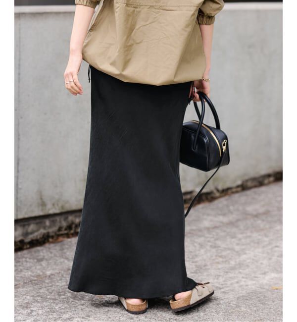 FRAMeWORK「≪追加≫シルキーキュプラバイアススカート2」|スカート|