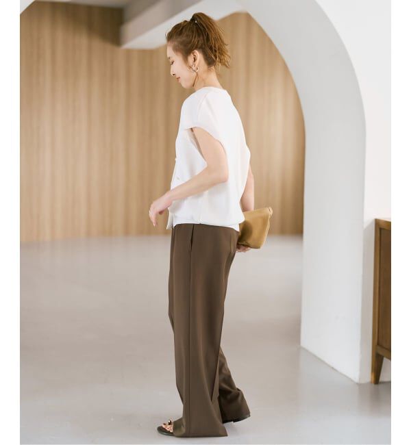 Spick and Span「《一部店舗+WEB限定予約》パールボタンウォッシャブルニットベスト」|ニット・セーター|