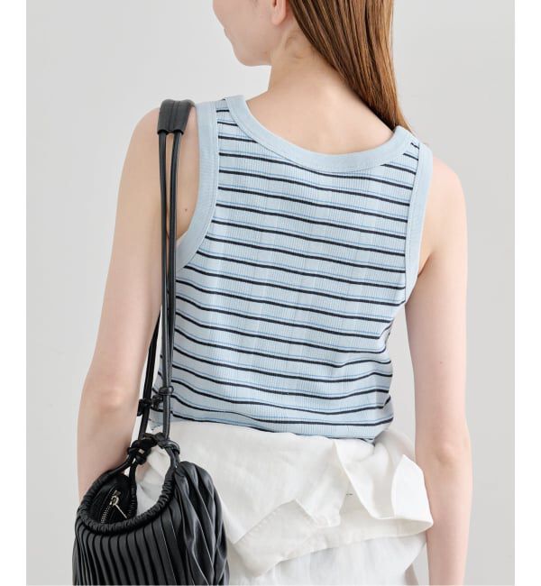 U by SPICK&SPAN「《予約》2WAY ハリヌキリブマルチボーダータンク」|タンクトップ|