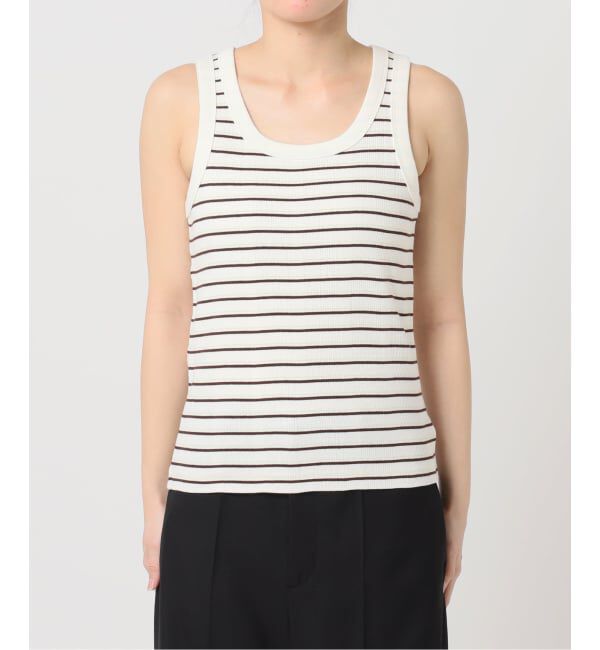 U by SPICK&SPAN「《予約》2WAY ハリヌキリブマルチボーダータンク」|タンクトップ|