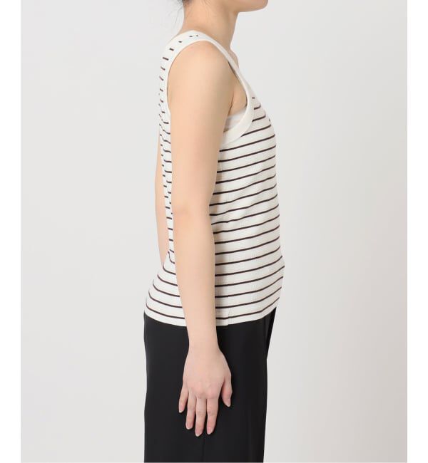 U by SPICK&SPAN「《予約》2WAY ハリヌキリブマルチボーダータンク」|タンクトップ|