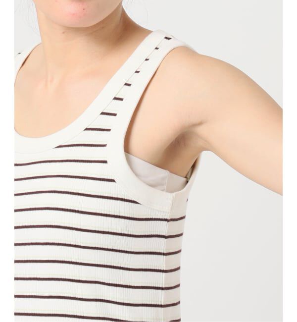 U by SPICK&SPAN「《予約》2WAY ハリヌキリブマルチボーダータンク」|タンクトップ|