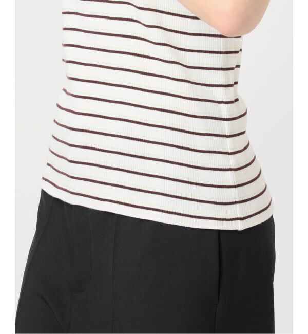 U by SPICK&SPAN「《予約》2WAY ハリヌキリブマルチボーダータンク」|タンクトップ|