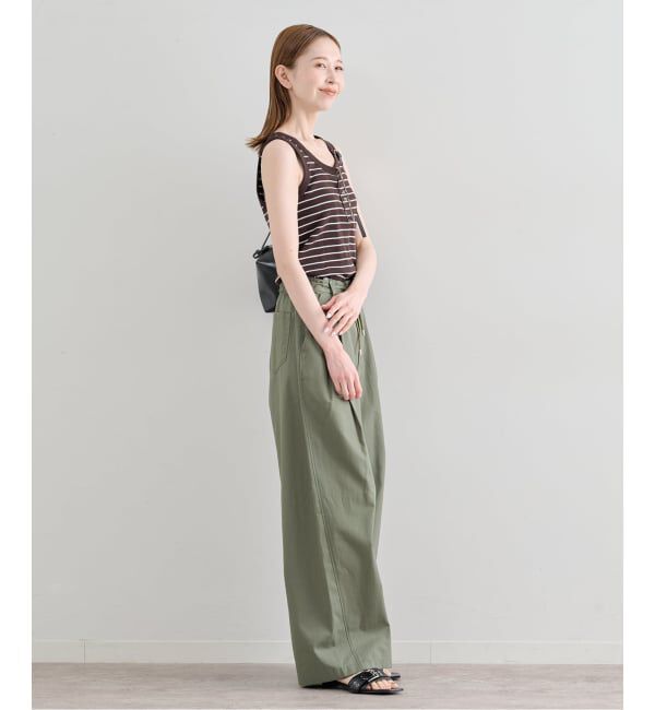 U by SPICK&SPAN「《予約》2WAY ハリヌキリブマルチボーダータンク」|タンクトップ|