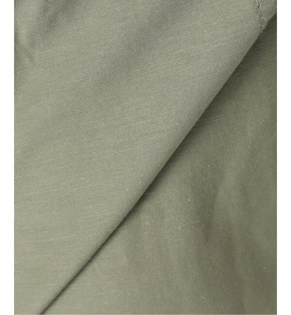 U by SPICK&SPAN「《予約》コットンリネンバレルレッグルーズベイカーパンツ」|カーゴ|