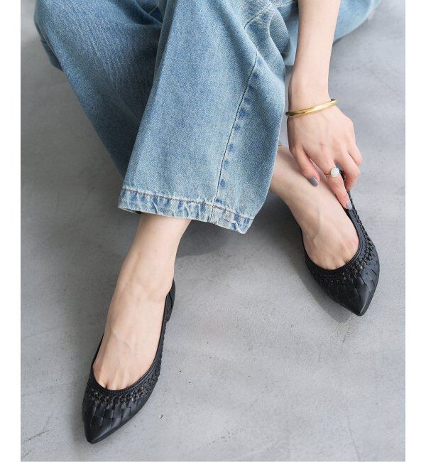  「ポインテッドサシメッシュフラット」|その他|ブラック A