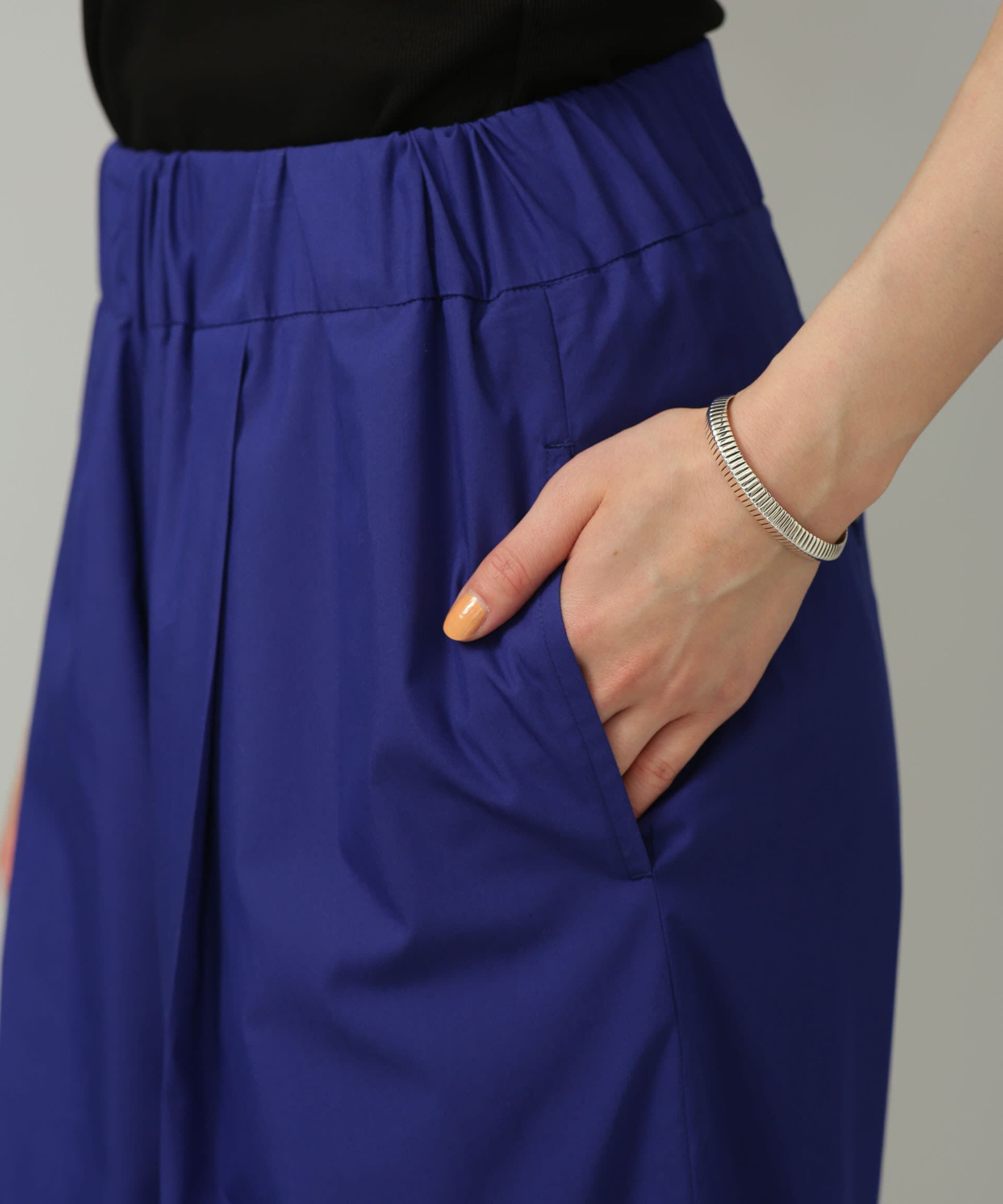 nano･universe「LB.01/コットンポリエステル ワイドパンツ」|チノ|