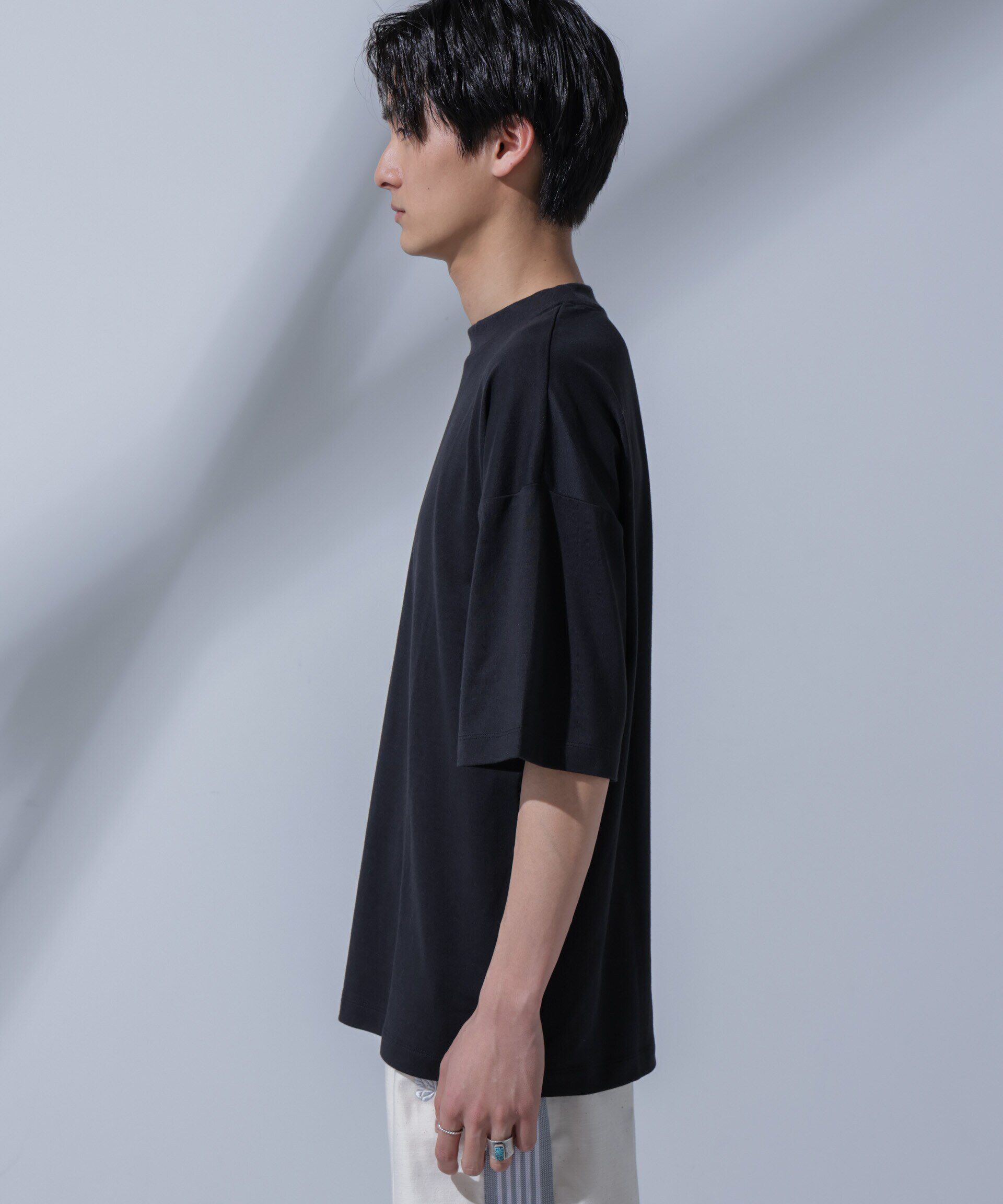 nano･universe「Anti Soaked(R)汗染み防止 クルーネックビッグT」|Tシャツ・カットソー|