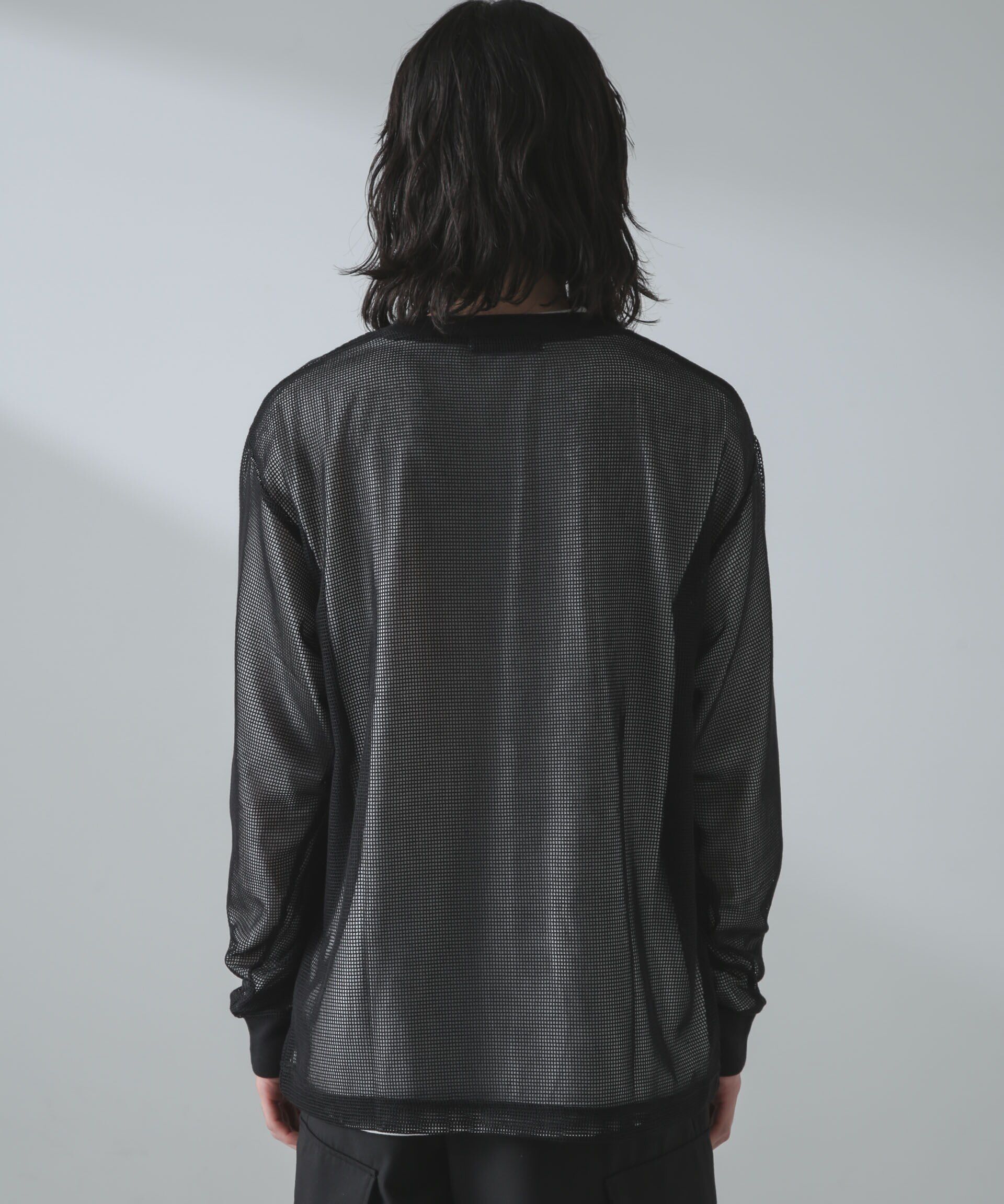 nano･universe「アンサンブルメッシュTシャツ 長袖」|Tシャツ・カットソー|