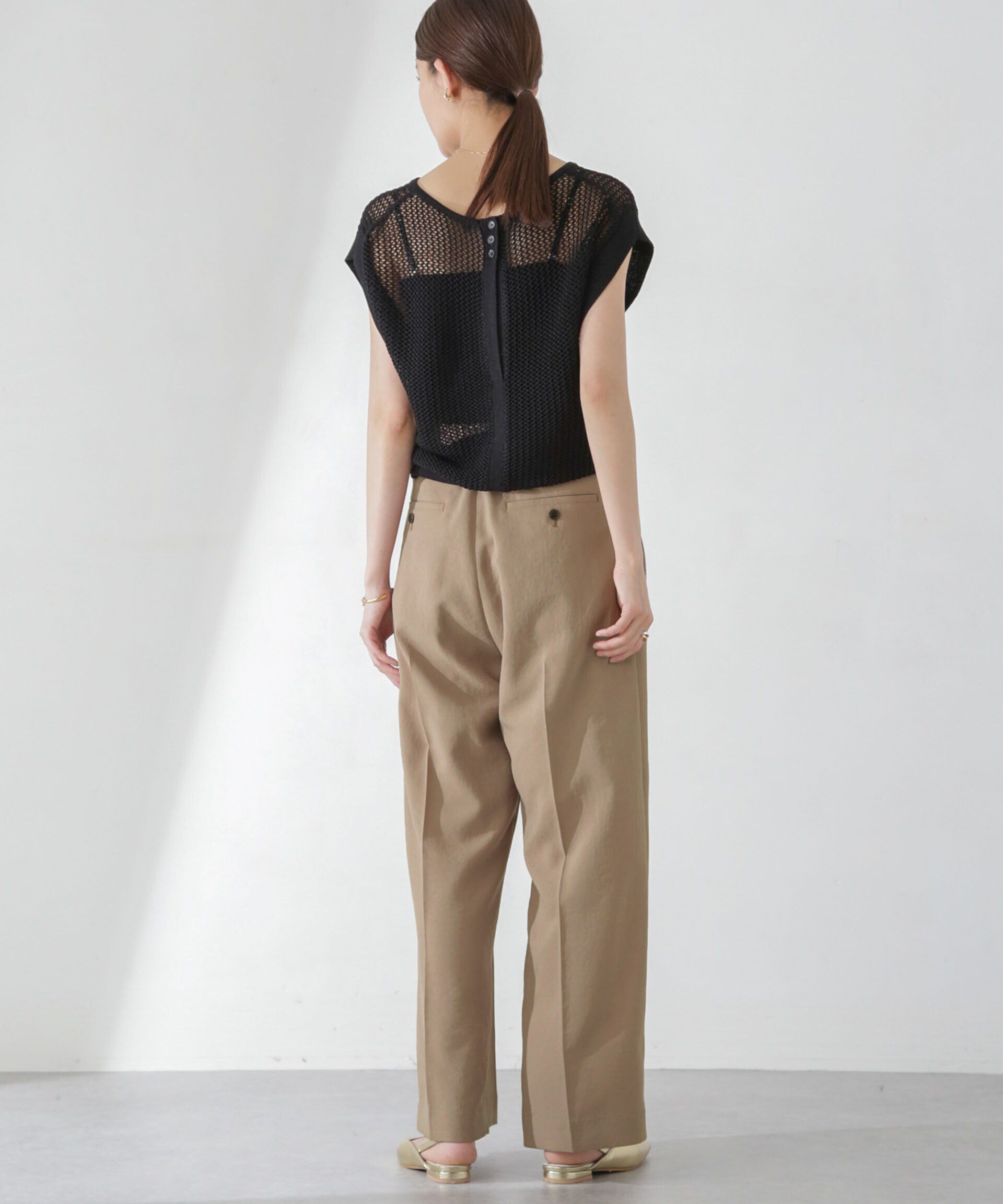 nano･universe「<洗濯機使用可><ﾉﾝｱｲﾛﾝ>ﾒﾗﾝｼﾞﾄﾞﾗｲ ﾍﾞﾙﾄ付きﾜｲﾄﾞ  」|チノ|