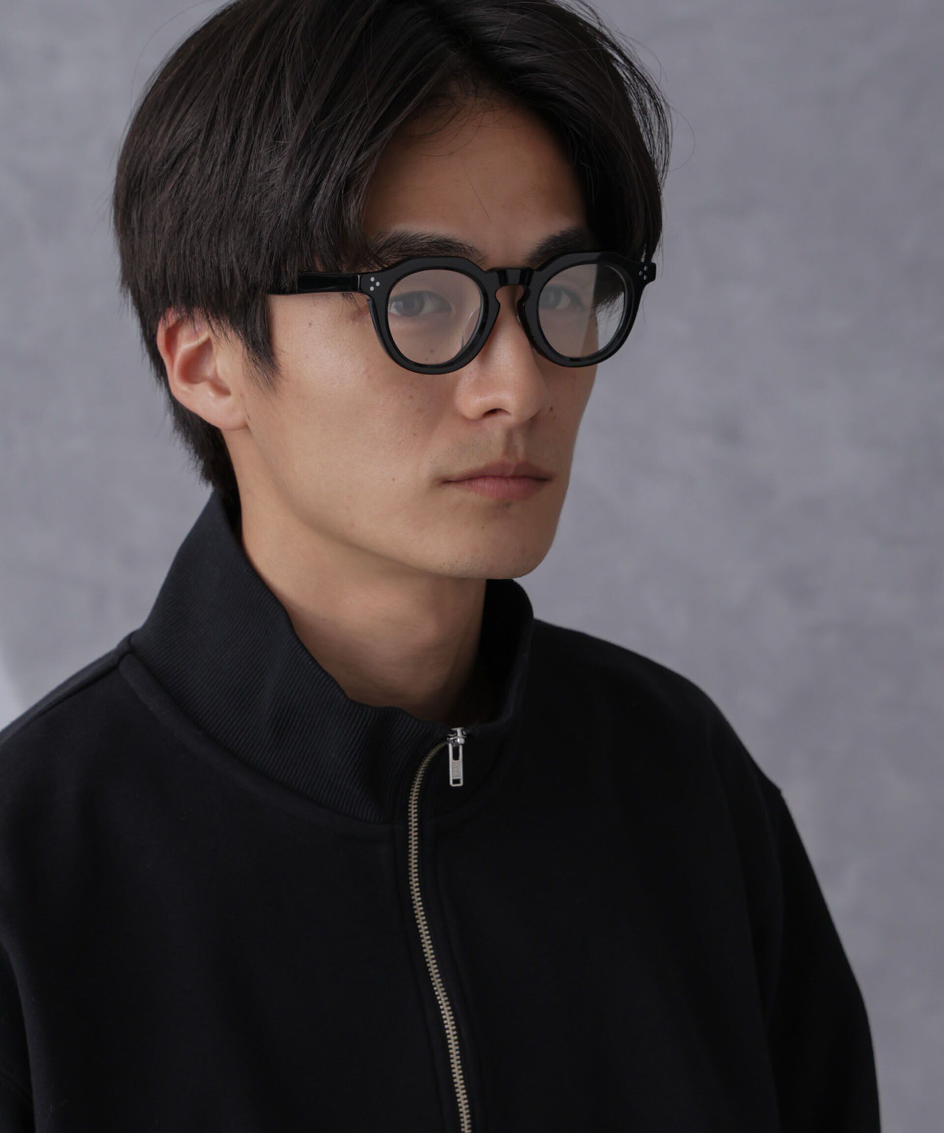 nano･universe「「NJ/CLUB」CARRYSTOCKKIT＆BAGスクエアアイウェア」|メガネ|ブラック