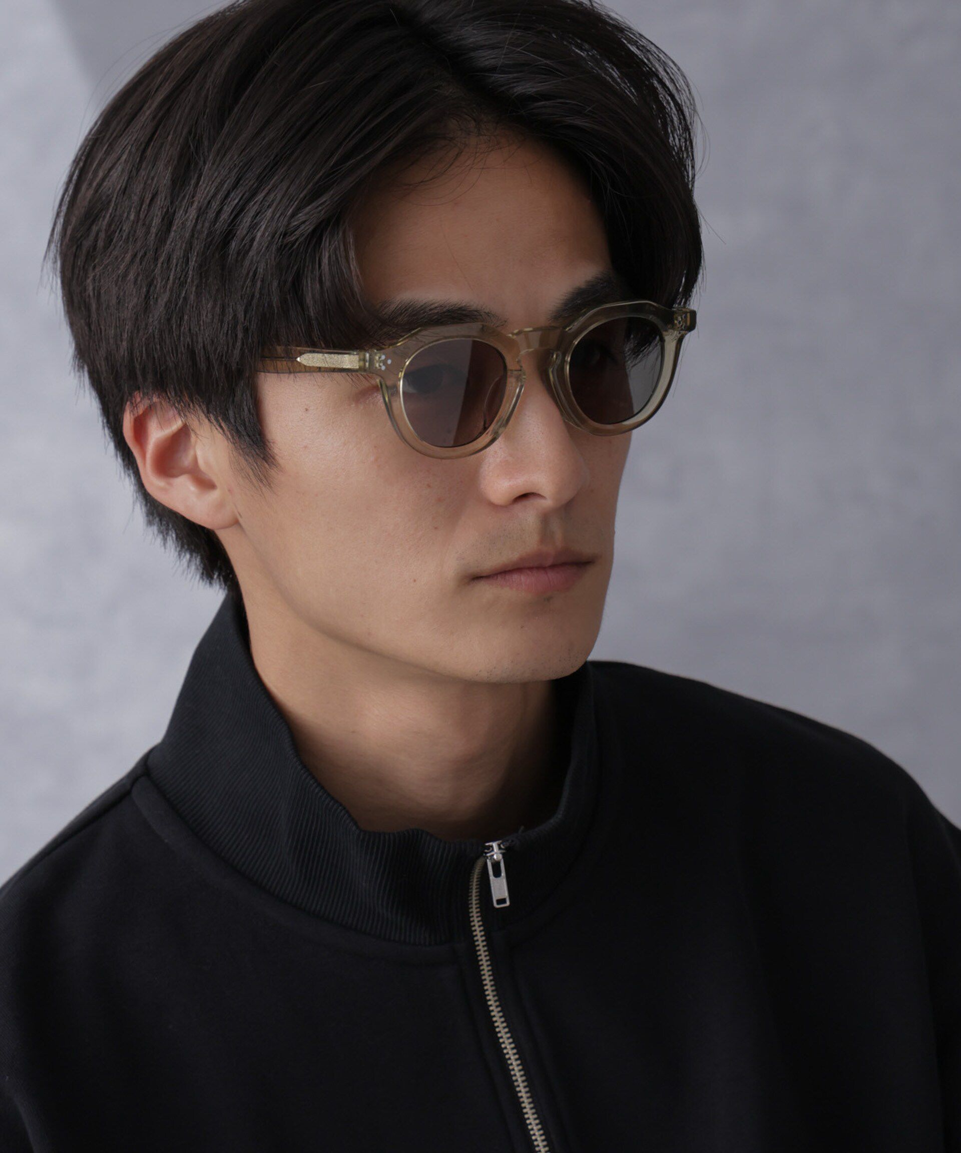 nano･universe「「NJ/CLUB」CARRYSTOCKKIT＆BAGスクエアアイウェア」|メガネ|カーキ