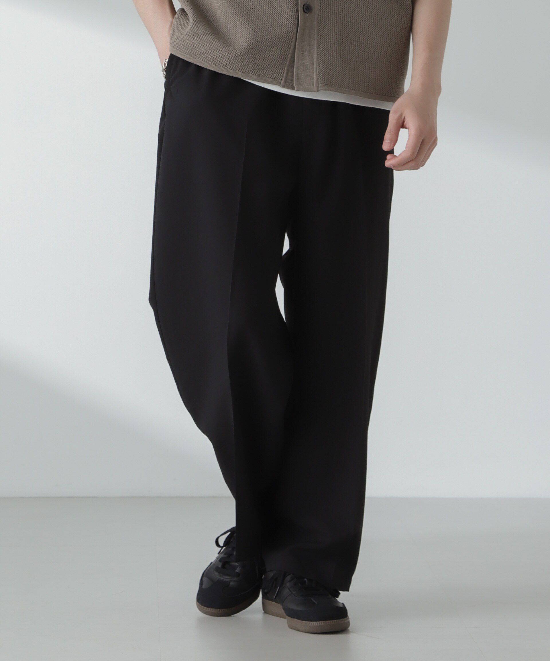 nano･universe「「大人のワイドパンツ」ハイツイストワイドスラックス」|チノ|