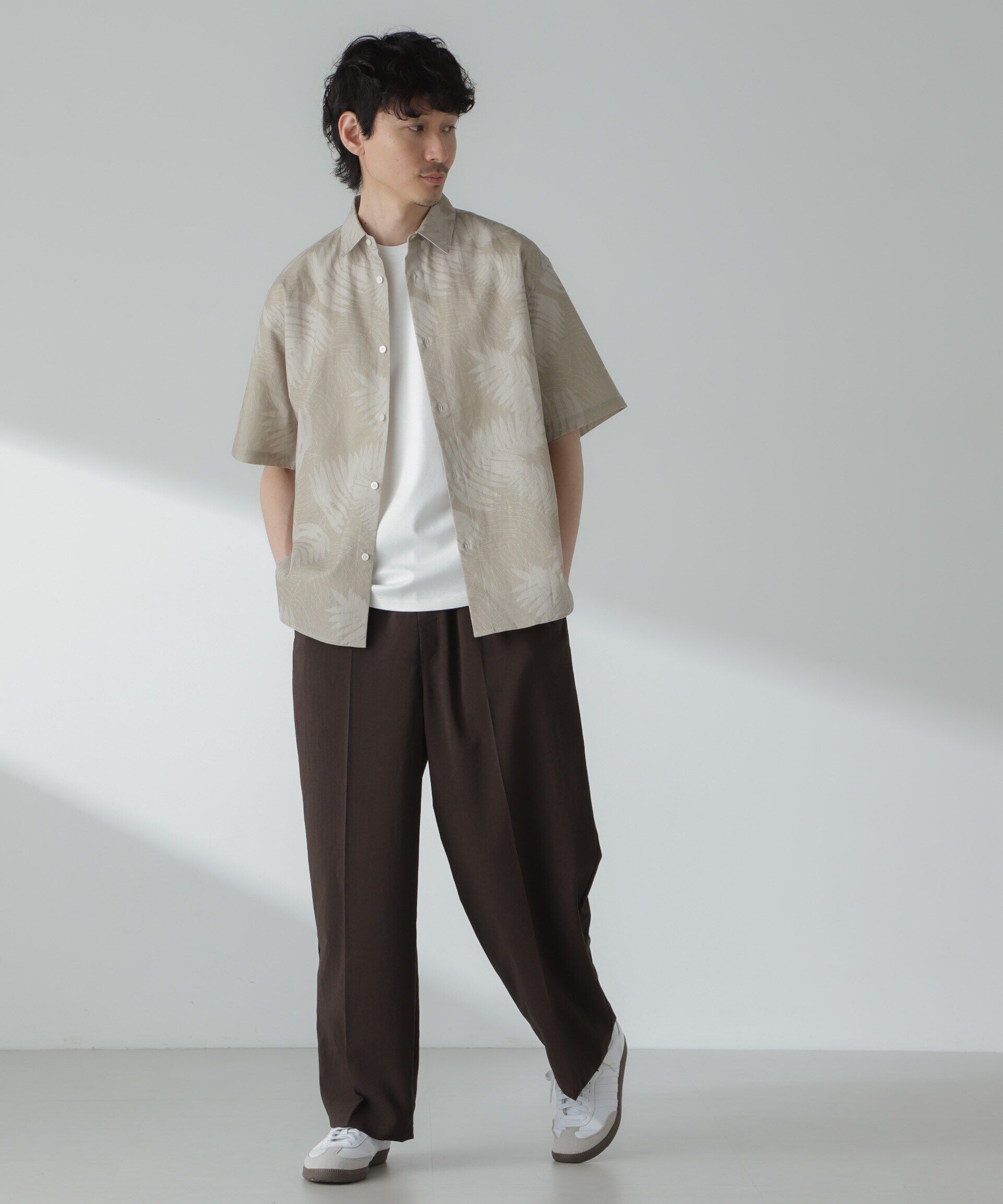 nano･universe「「大人のワイドパンツ」ハイツイストワイドスラックス」|チノ|