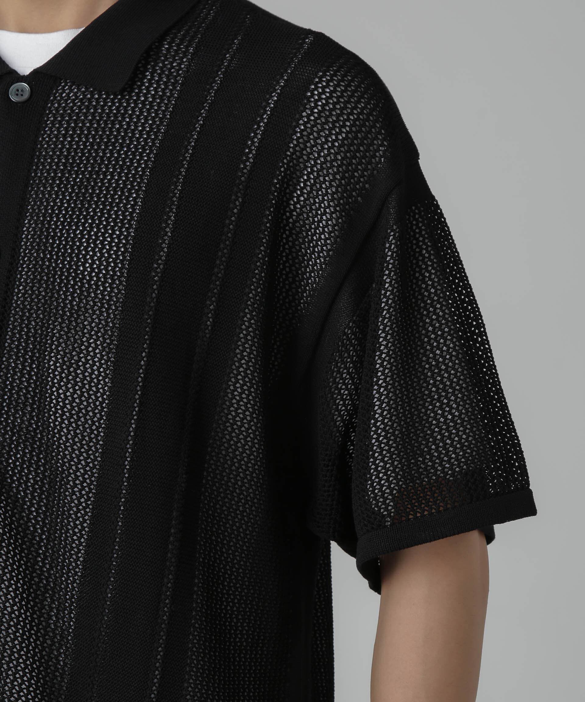 nano･universe「ドライタッチニットシャツ 半袖」|シャツ・ブラウス|