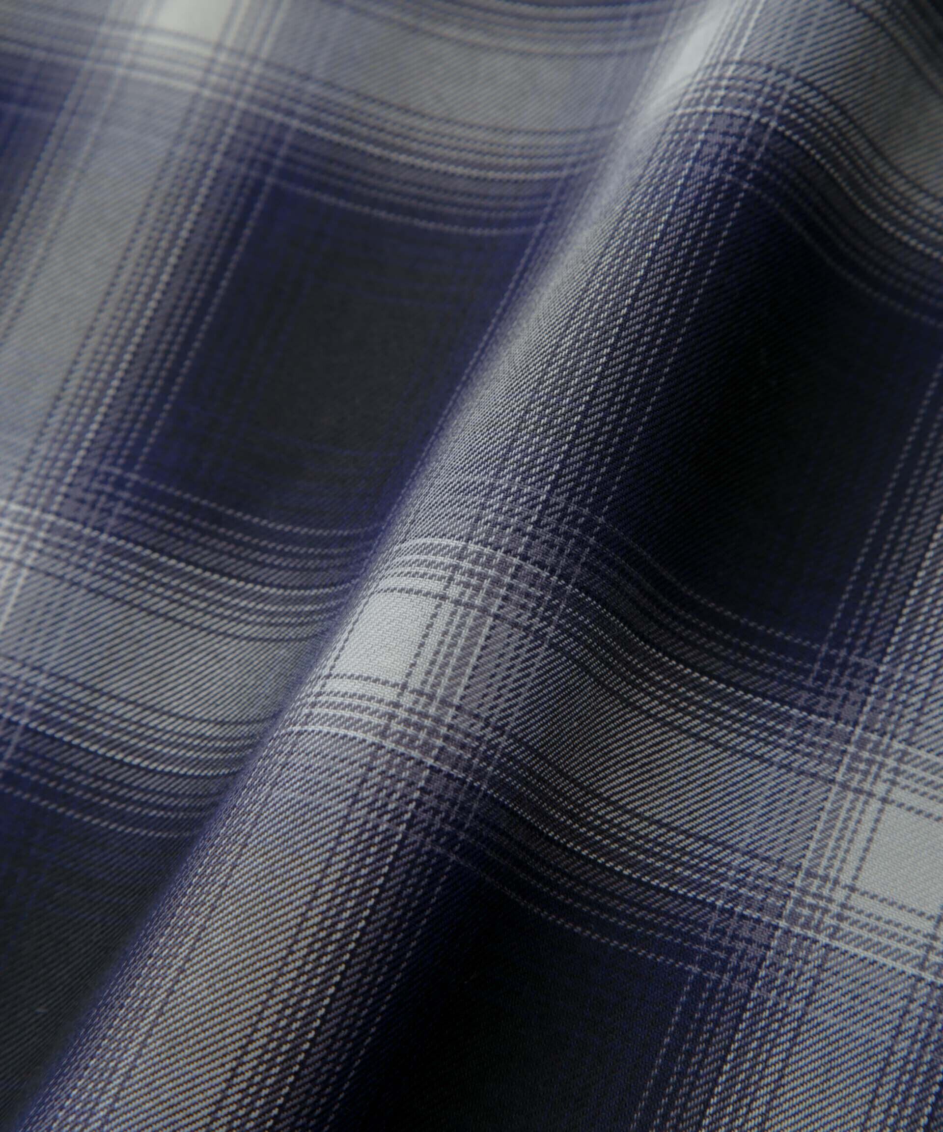 nano･universe「オンブレーチェックハーフスリーブシャツ」|シャツ・ブラウス|