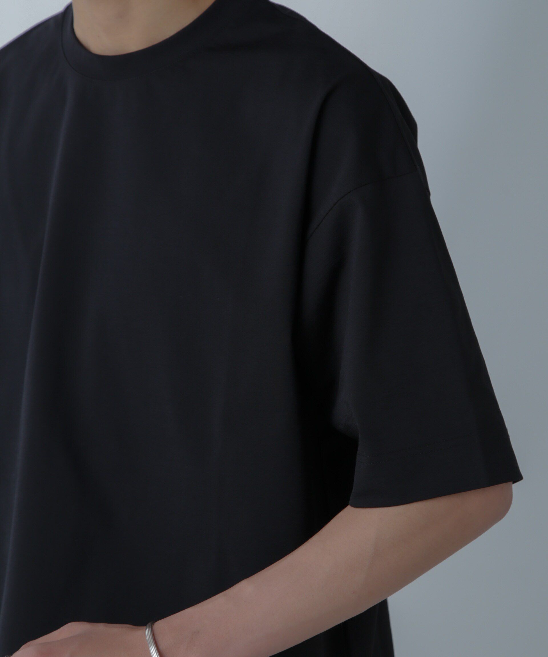 nano･universe「ドライジャージー ワイドTシャツ 半袖(セットアップ可)」|Tシャツ・カットソー|