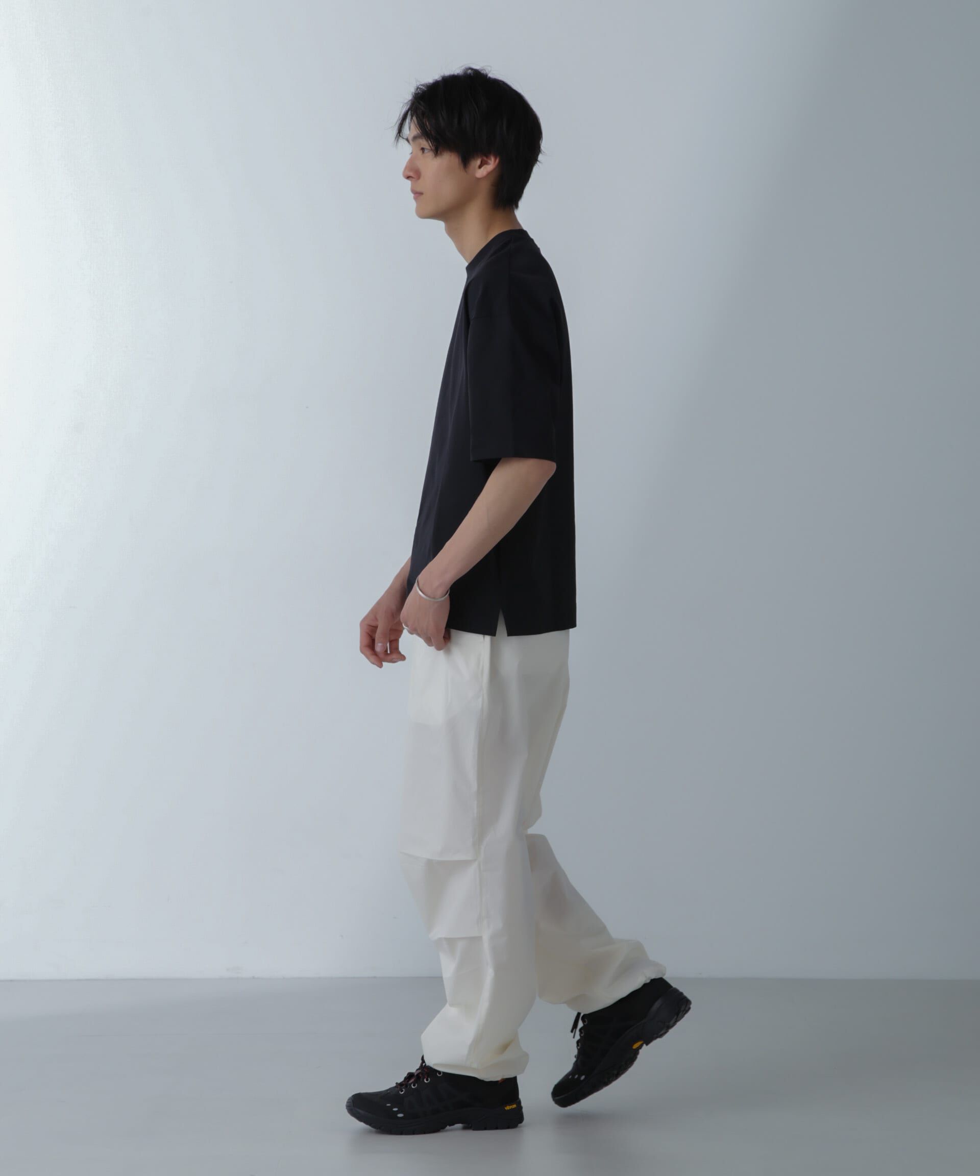 nano･universe「ドライジャージー ワイドTシャツ 半袖(セットアップ可)」|Tシャツ・カットソー|