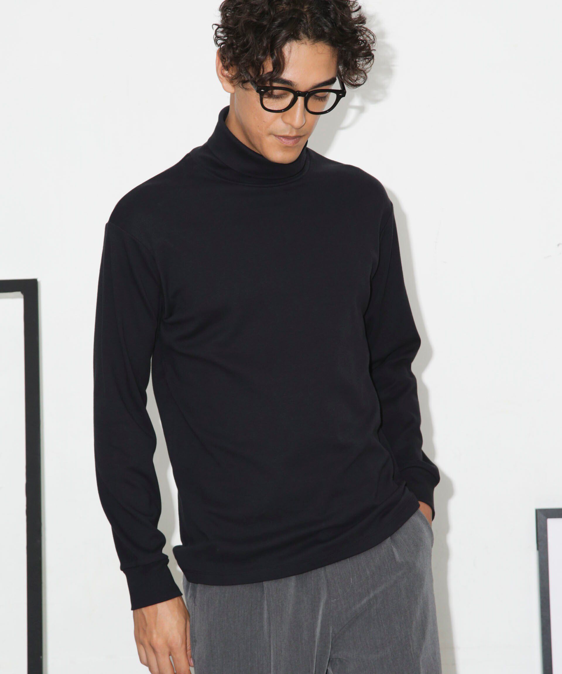 nano･universe「Anti Soaked(R) 汗染み防止 スムースタートルネックTシャツ 長袖」|Tシャツ・カットソー|