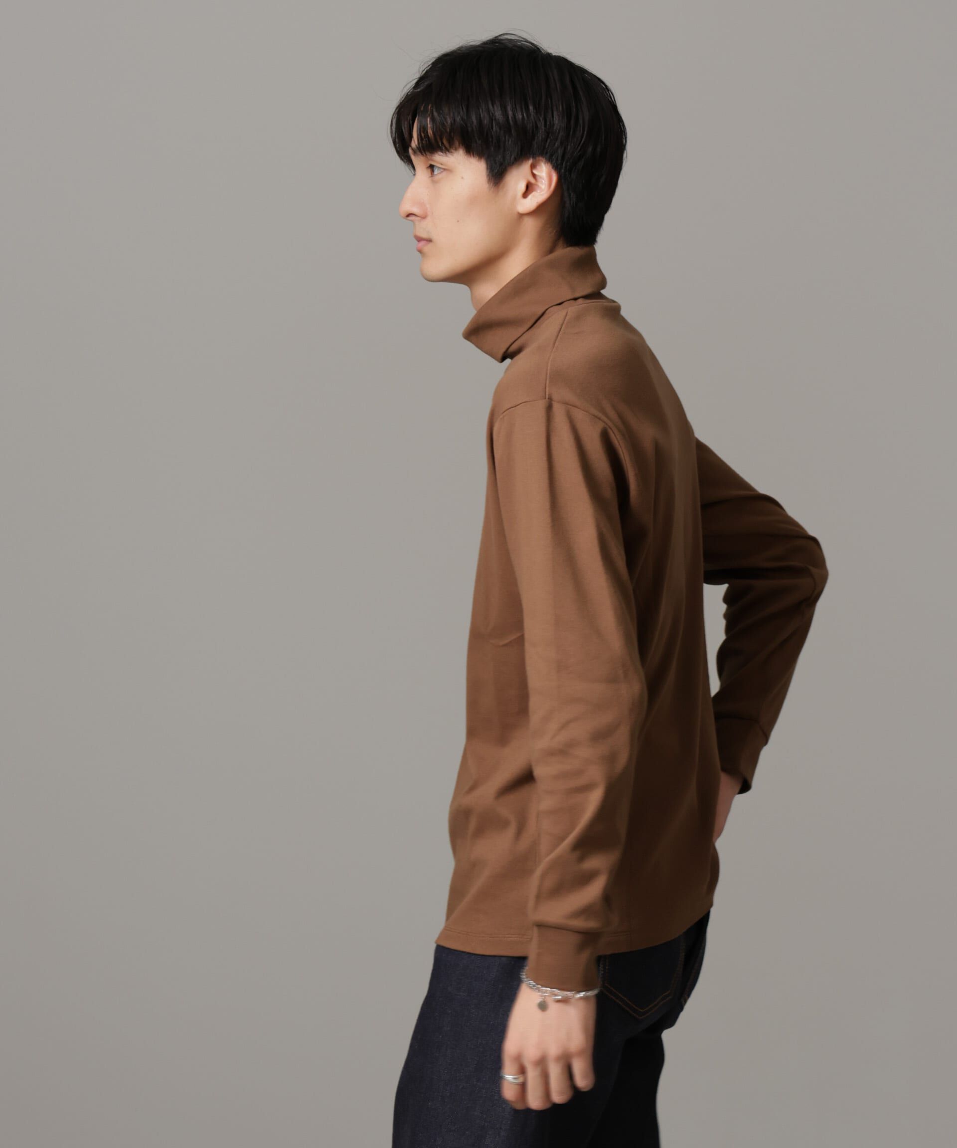 nano･universe「Anti Soaked(R) 汗染み防止 スムースタートルネックTシャツ 長袖」|Tシャツ・カットソー|