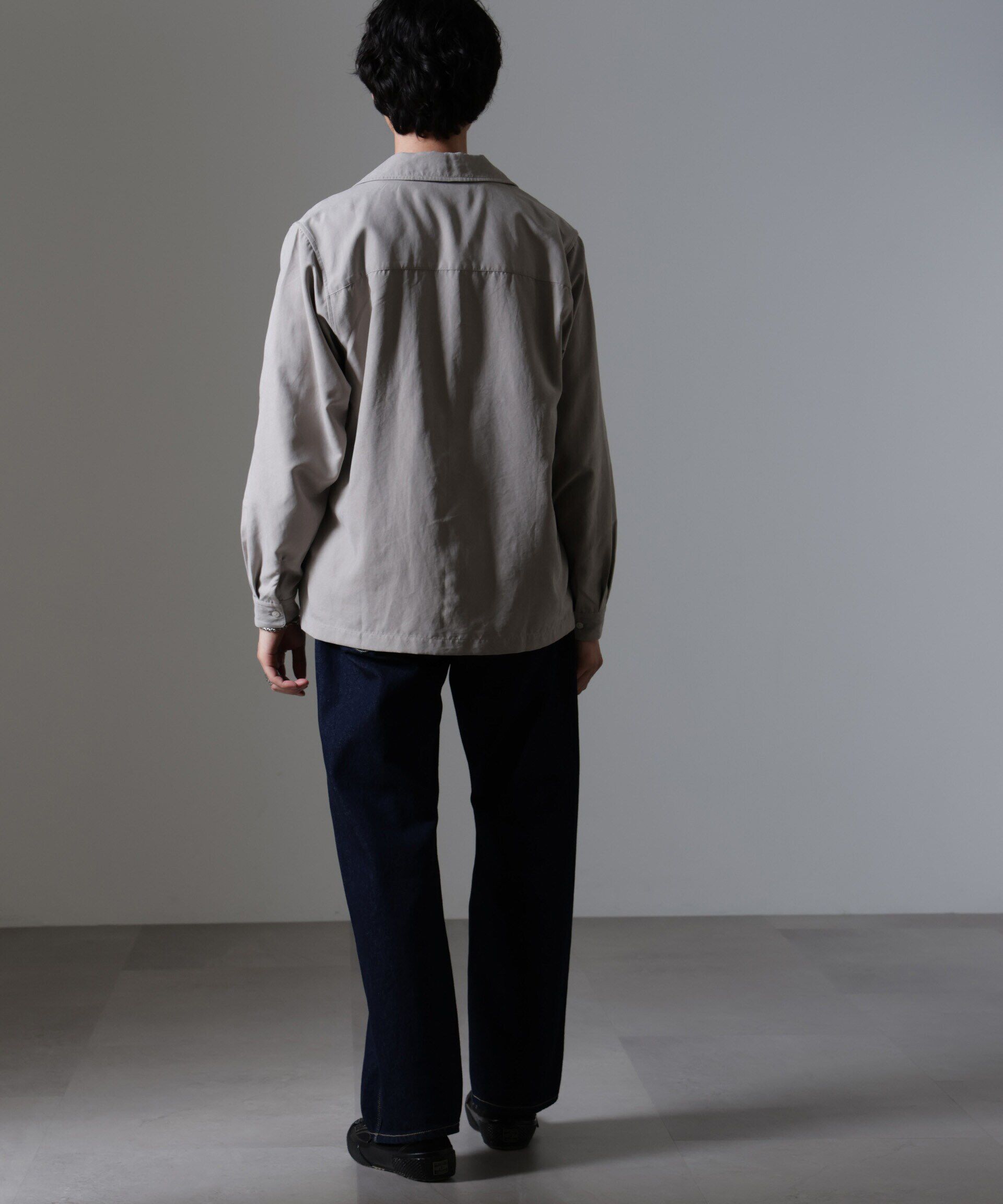 nano･universe「スウェードライクオープンカラーシャツ」|シャツ・ブラウス|