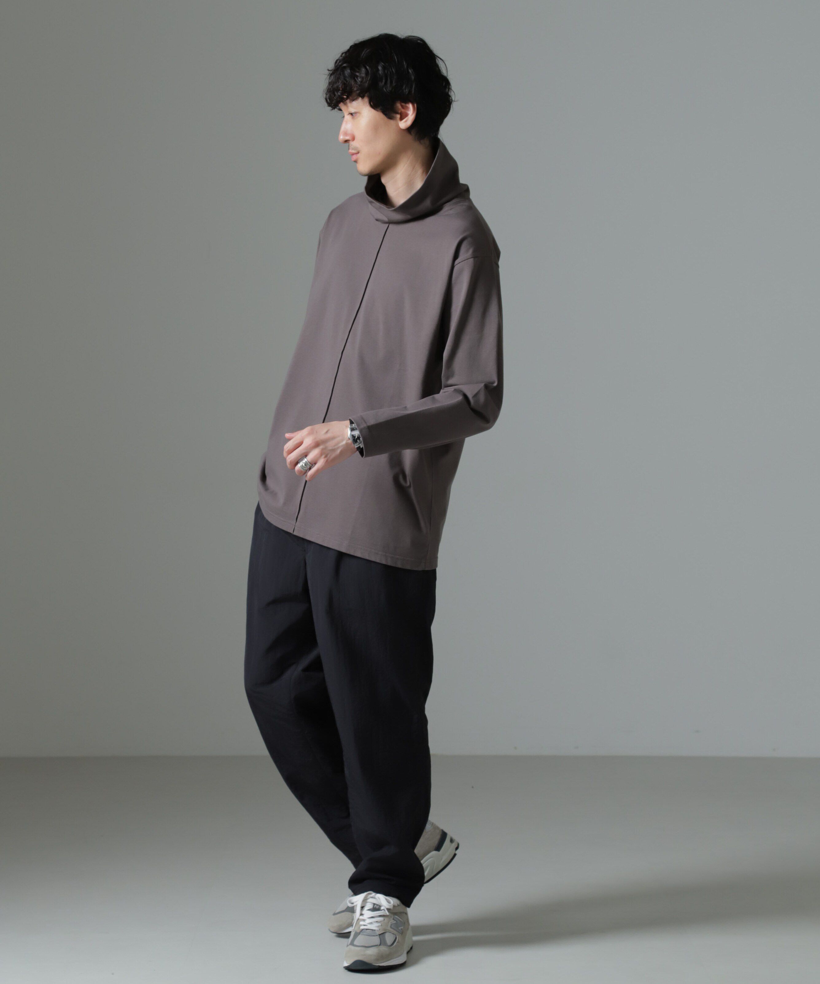 nano･universe「WEB限定/ボリュームハイネックプルオーバー 長袖」|Tシャツ・カットソー|