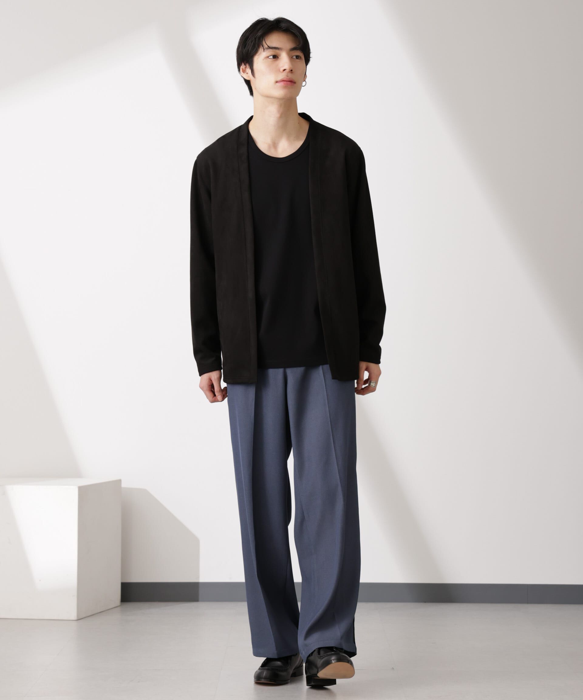 nano･universe「フェイクスエードトッパーカーディガン」|Tシャツ・カットソー|