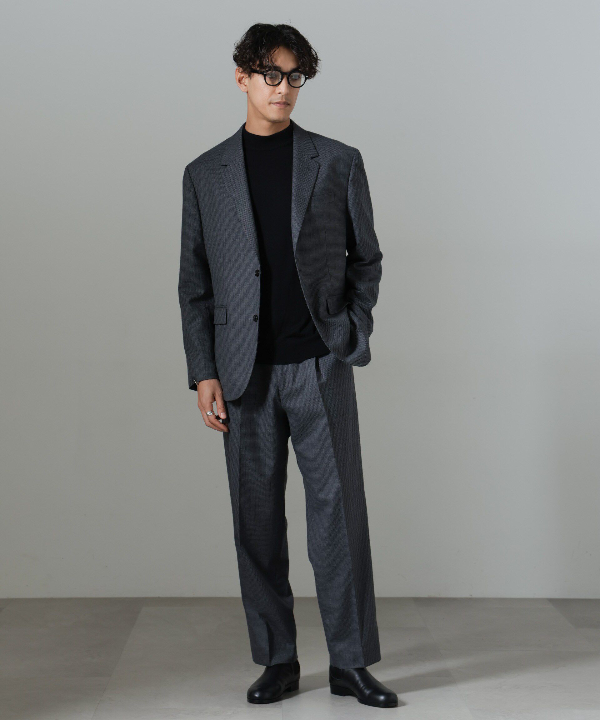 nano･universe「クラシックウールボクシージャケット(セットアップ可)」|スーツ|