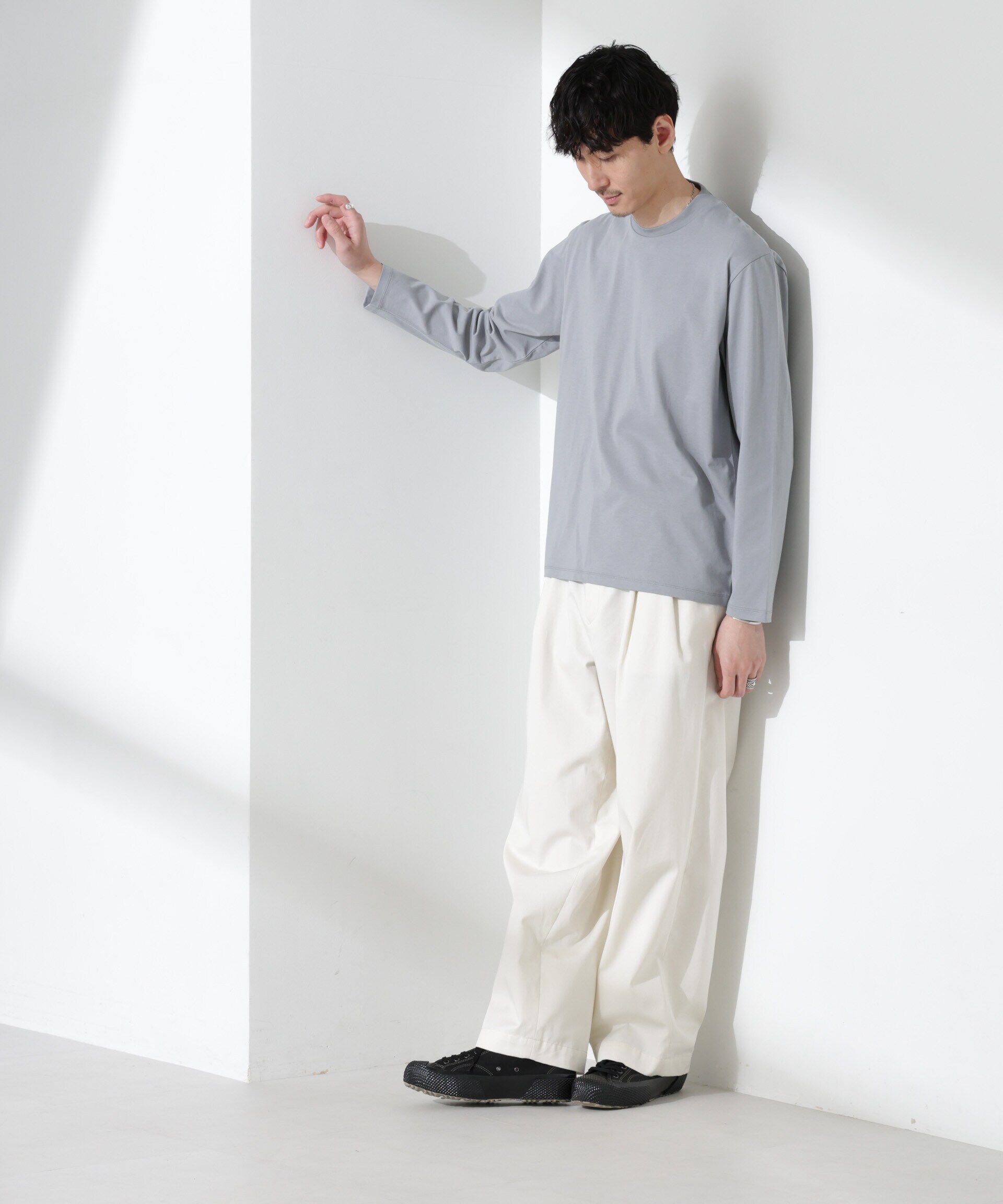 nano･universe「ジャケT(R) クルーネック 長袖」|Tシャツ・カットソー|