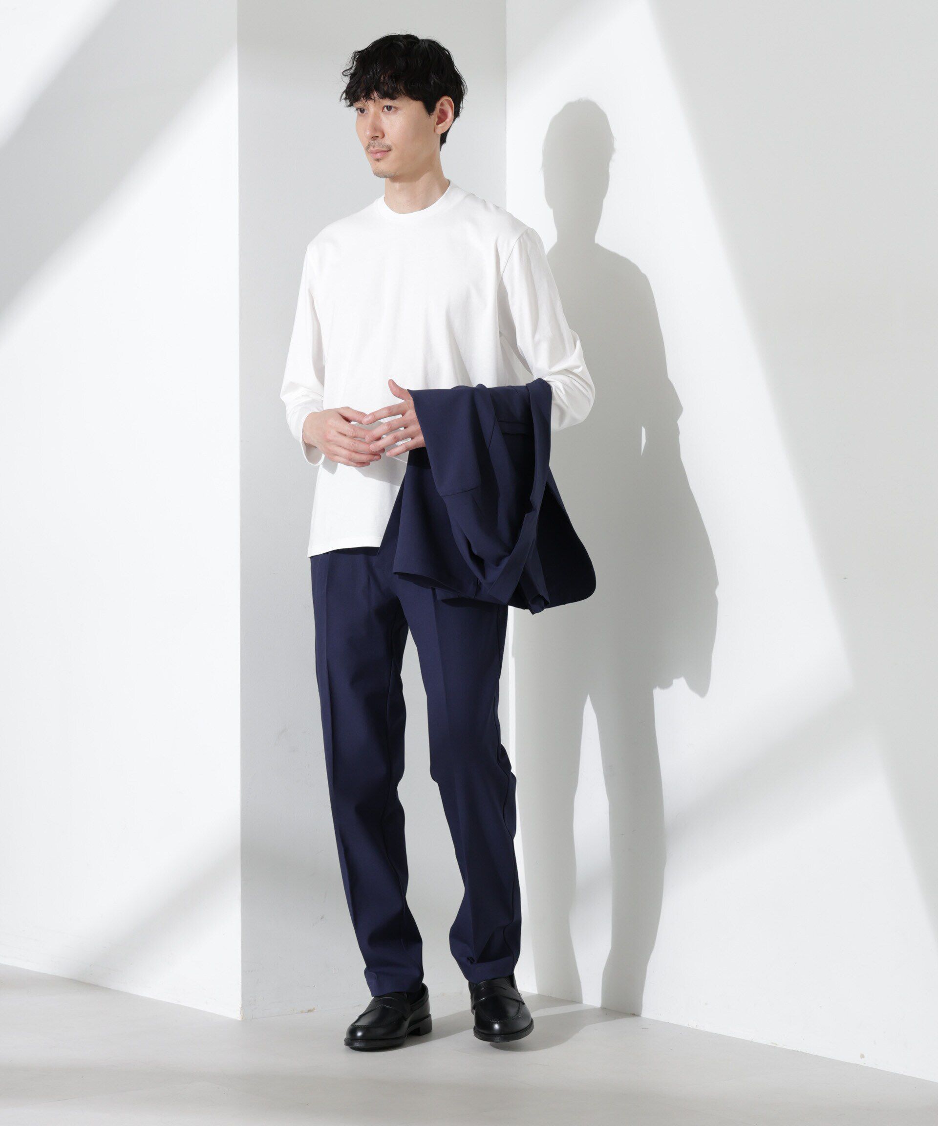 nano･universe「ジャケT(R) クルーネック 長袖」|Tシャツ・カットソー|